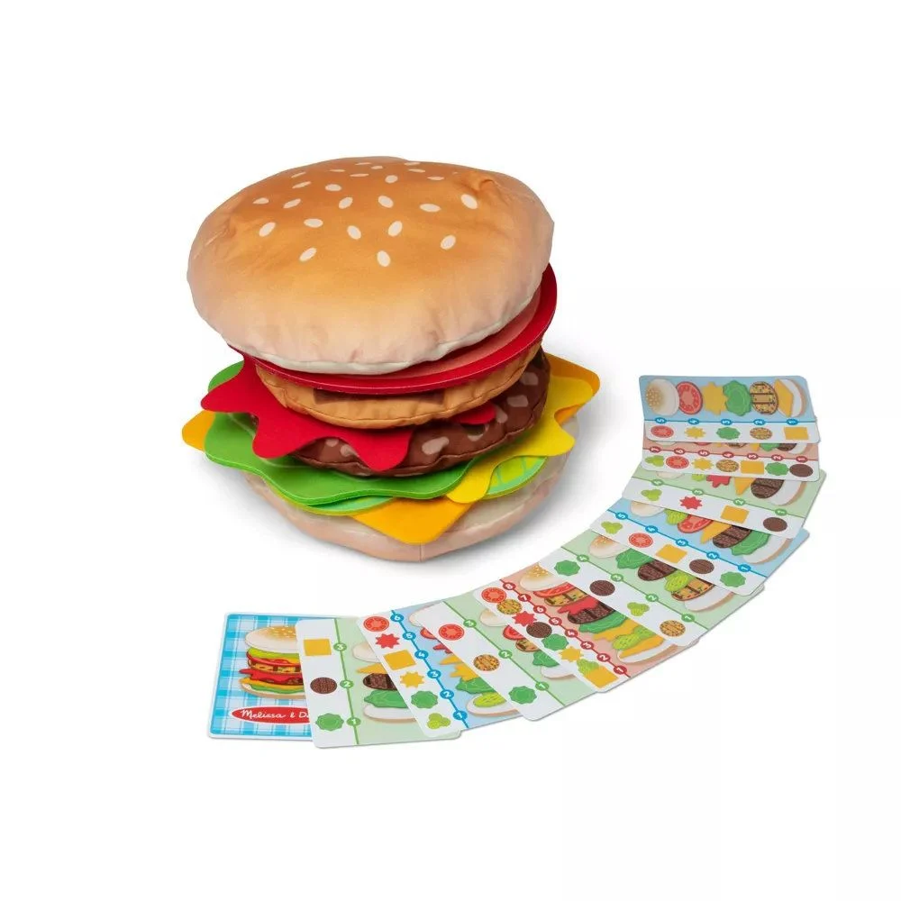 Juegos de apilamiento de hamburguesas Melissa & Doug - Imagen 3 de 4