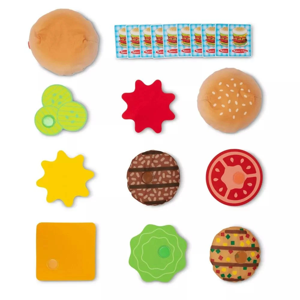 Juegos de apilamiento de hamburguesas Melissa & Doug - Imagen 4 de 4