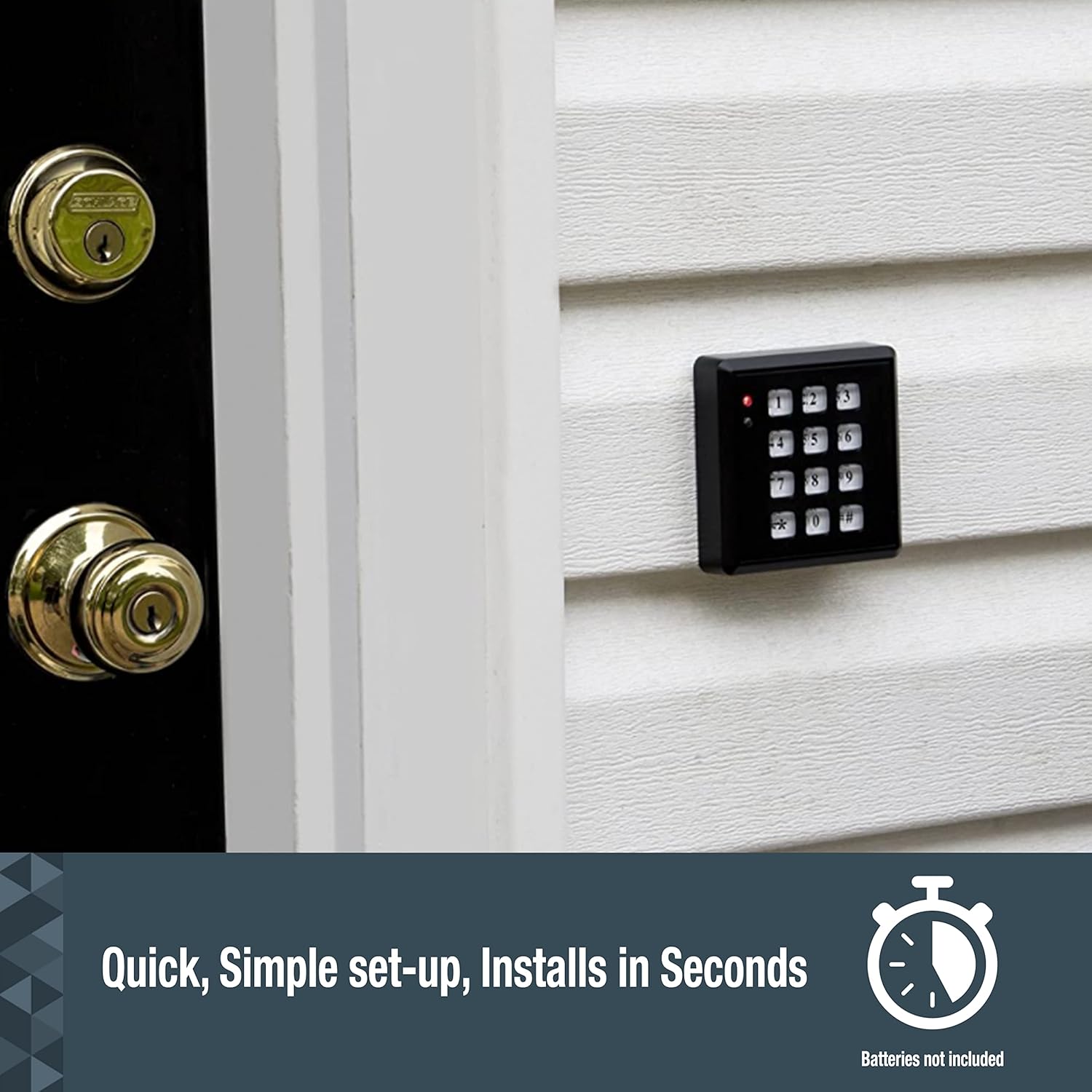 SABRE Fake Security Key Pad with Built-in Low Light Sensor - Home Security - Picture 2 of 3