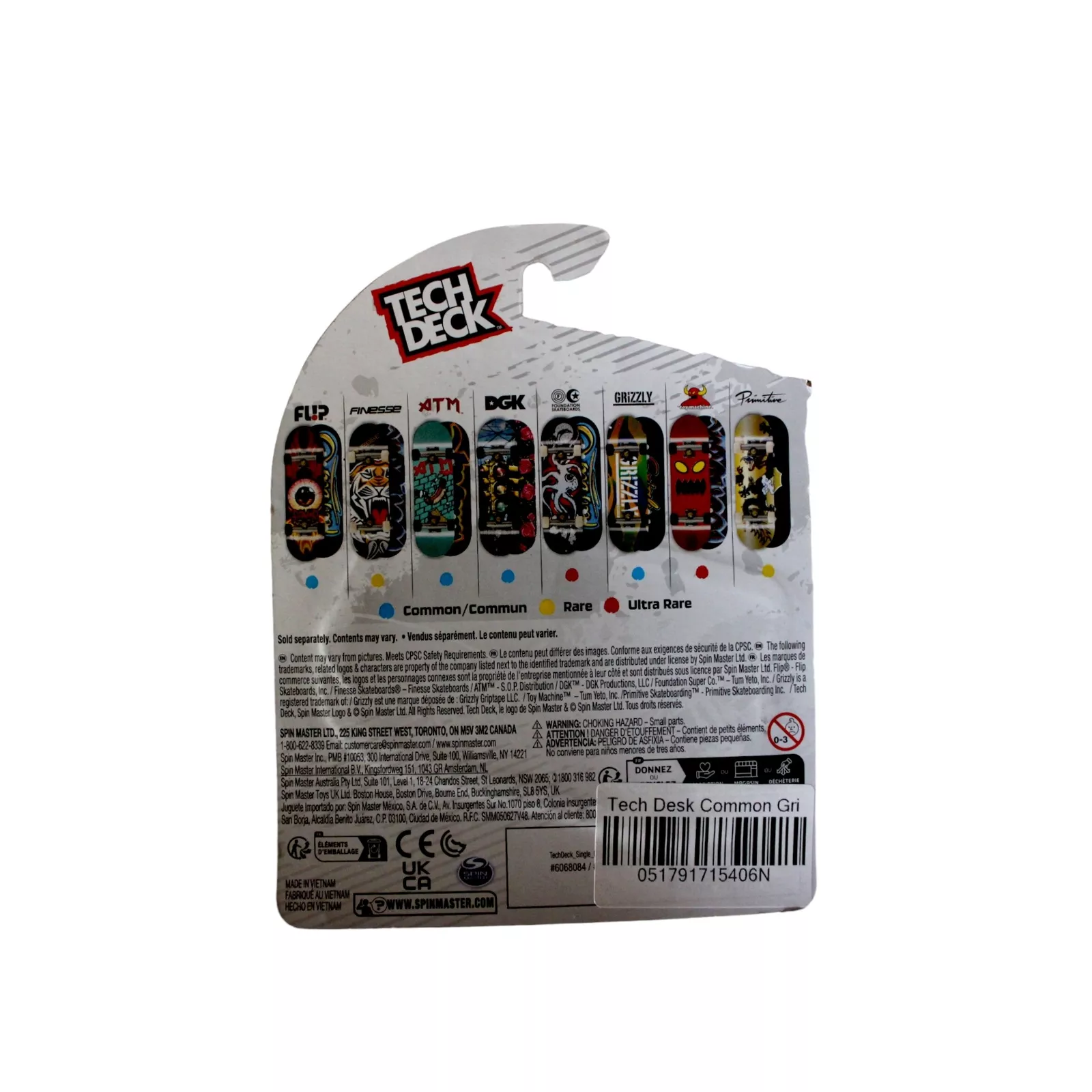 Tech Deck Steeze Series Fingerboard Common Grizzly