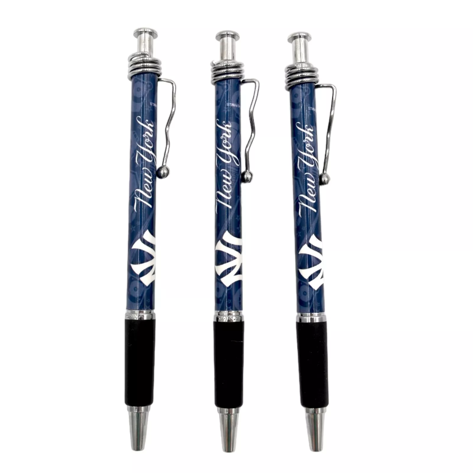 Officially Licensed MLB New York Yankees Push/Click Pens in Navy