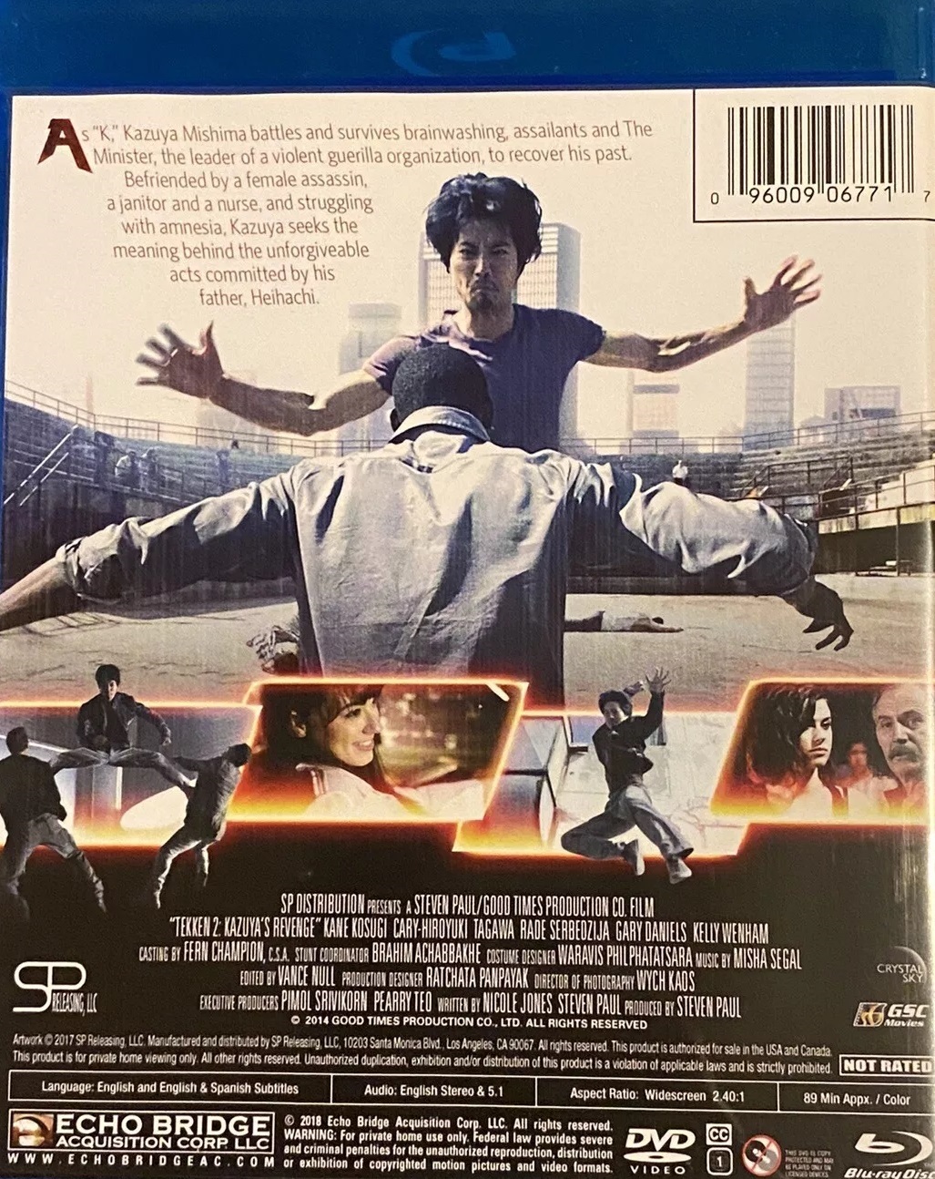 Tekken Kazuya's Revenge Blu-ray Kane Kosugi 96009065614| eBay