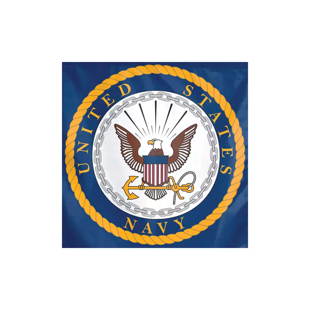 US Military Navy Veteran Double Sided 12.5 x 18 in Garden