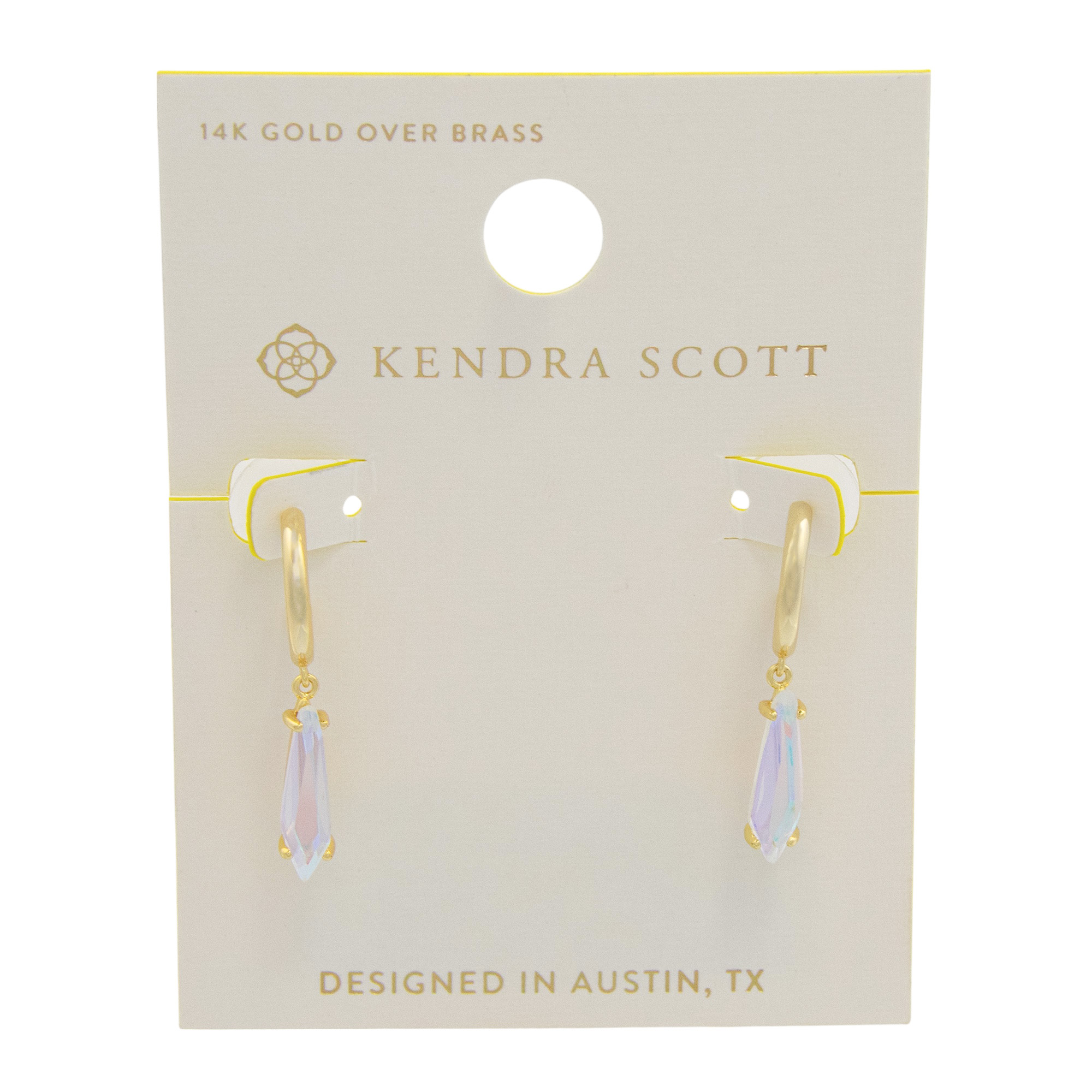 Kendra Scott Indie Huggie Earrings 14K Over Gold Over Brass