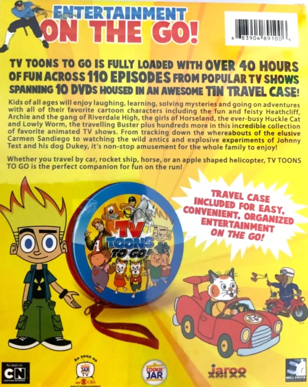 TV Toons To Go - 100 Cartoon Collection DVD 683904891006| eBay