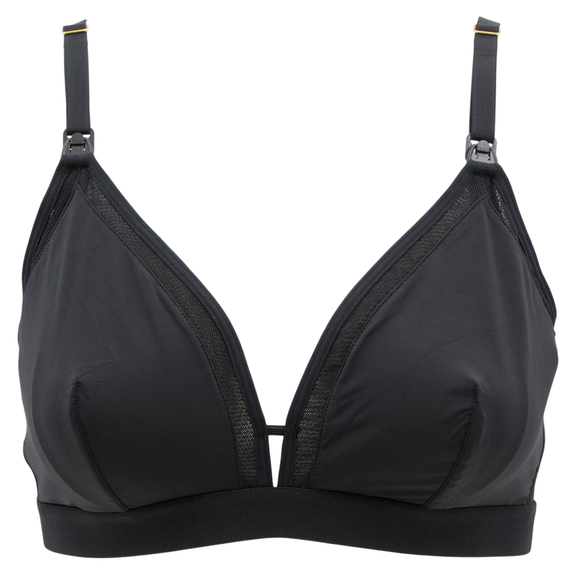 ❤️専用❤️写真 All. You. LIVELY Mesh Trim Maternity Nursing Bralette Jet Black