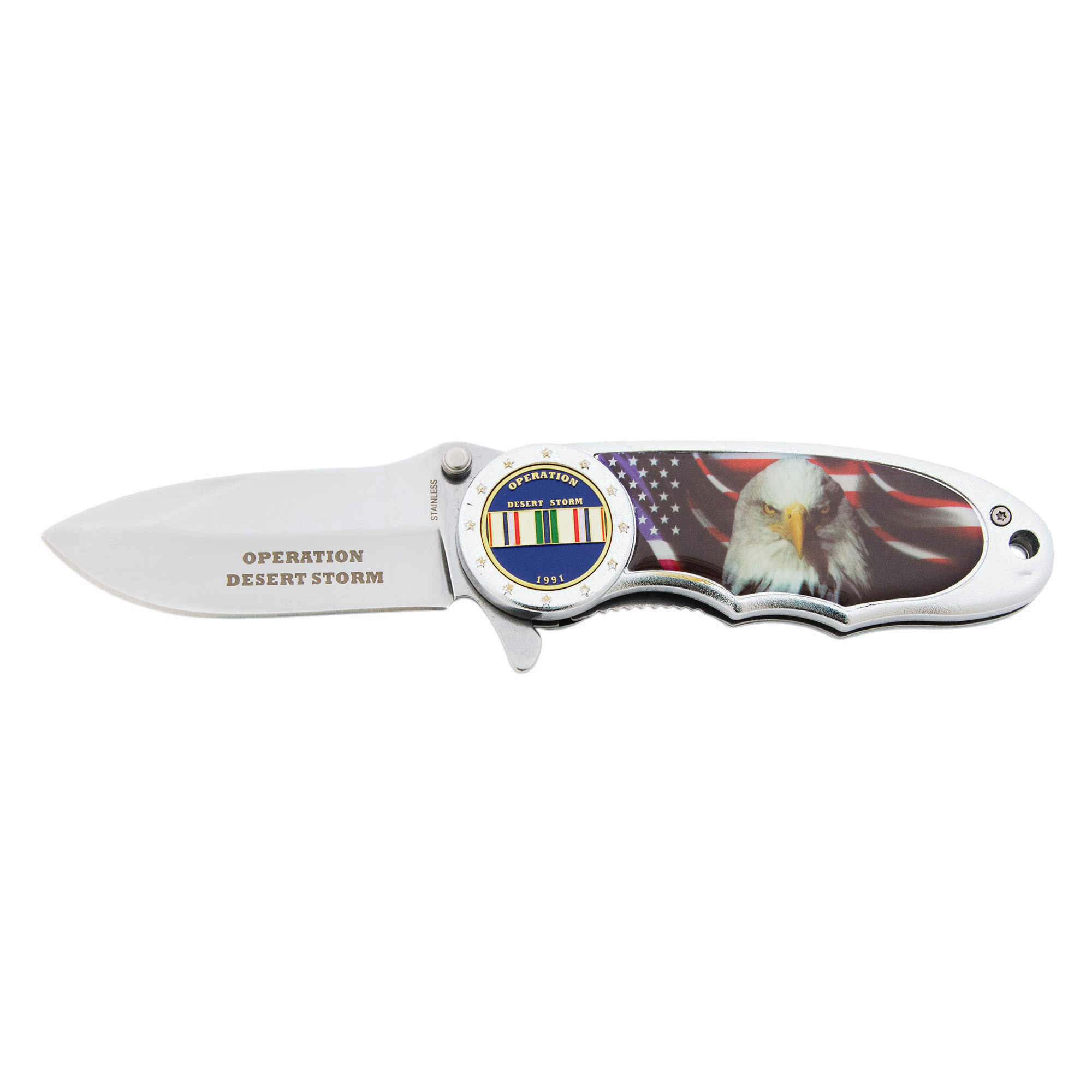 Commemorative Operation Desert Storm Folding Pocket Knife 7.5 