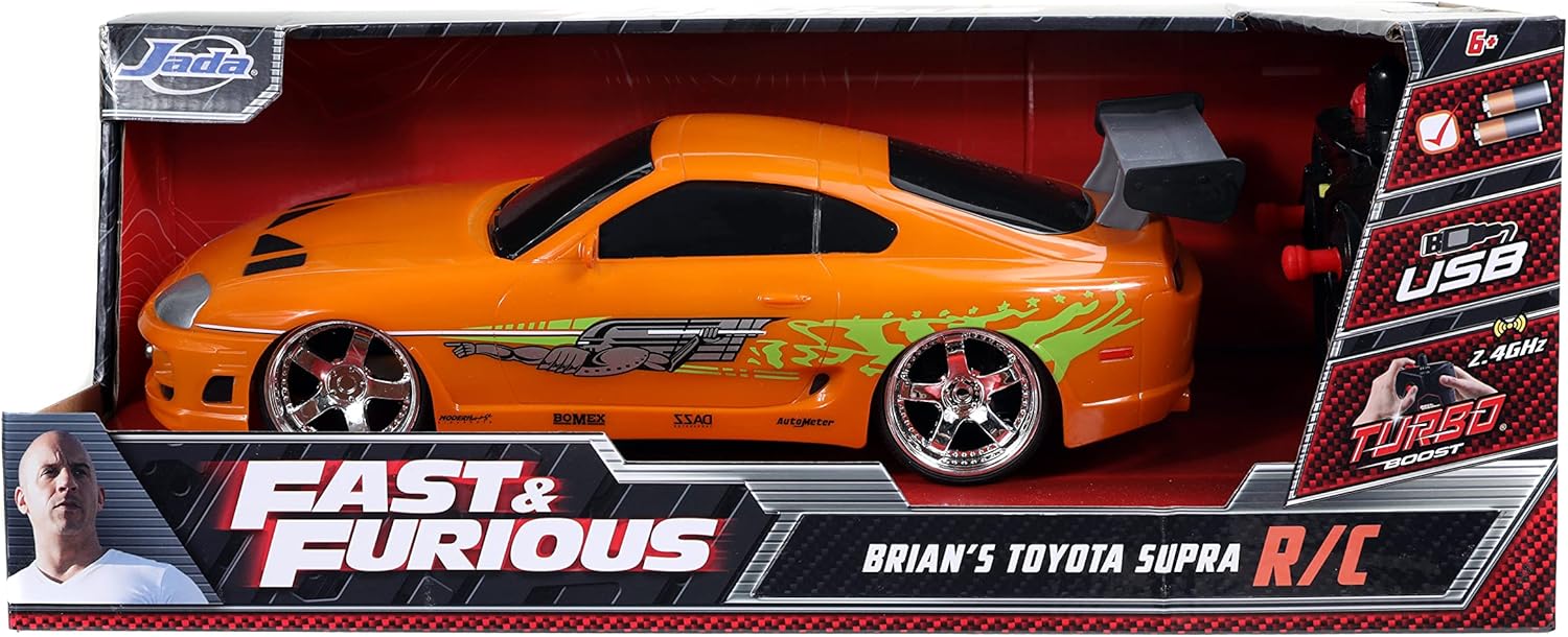 スポーツトイ・アクショントイ The Fast and the Furious 1995 Toyota Jada 1:24 Fast & Furious 1995 Toyota Supra Black Diecast