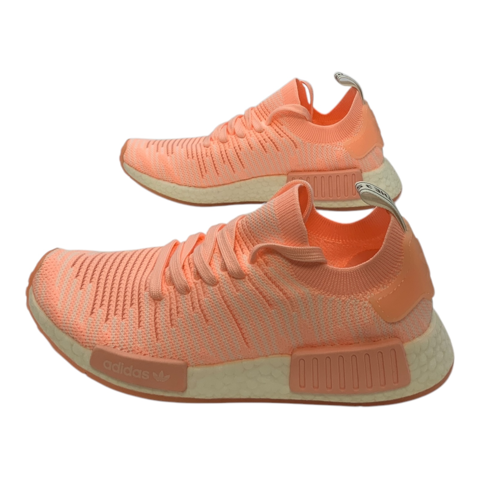 Adidas NMD_R1 STLT PrimeKnit Sneaker Clear Orange/Cloud White US Women's